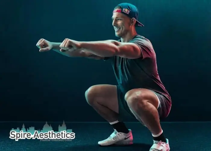 Image of man build leg muscle Stow on the Wold through exercise