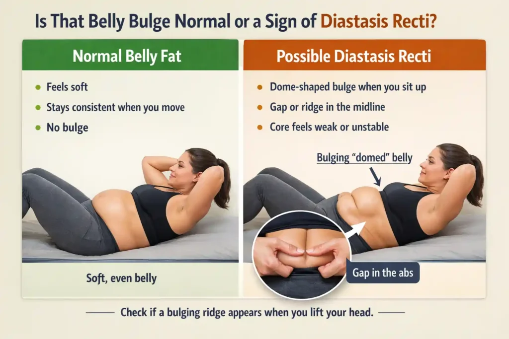 Is That Belly Bulge Normal or a Sign of Diastasis Recti Stow on the Wold